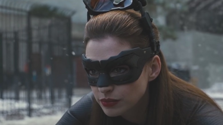 Anne Hathaway masked