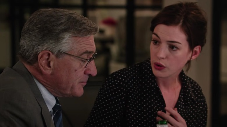 Robert De Niro Anne Hathaway talking 