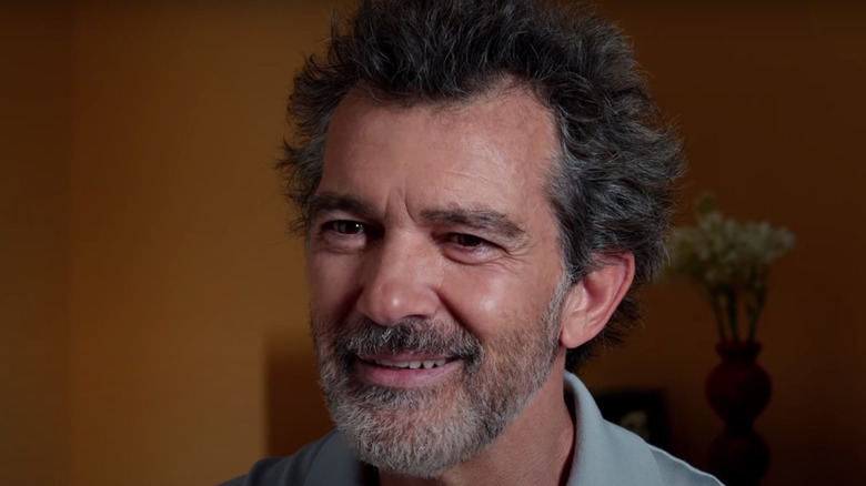 antonio banderas with spiky hair and beard