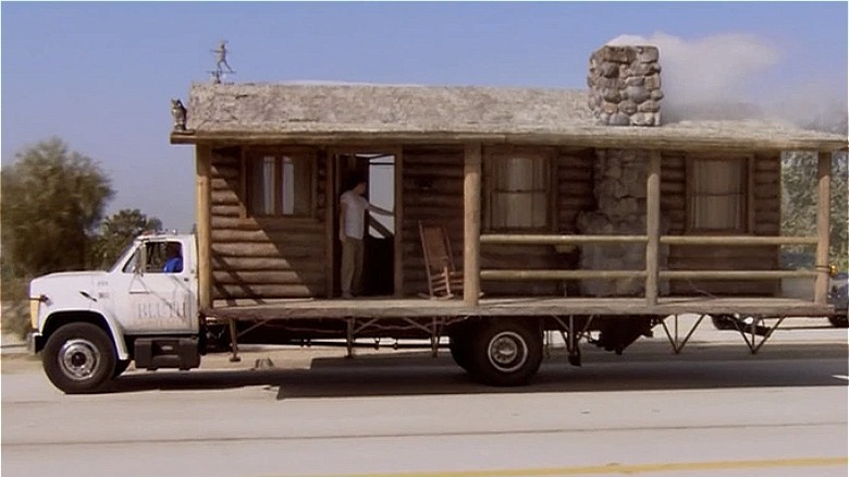 George steals the cabin truck