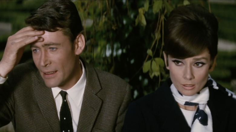 Peter O'Toole and Audrey Hepburn talking