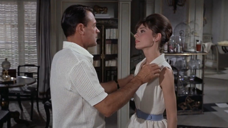 William Holden with Audrey Hepburn