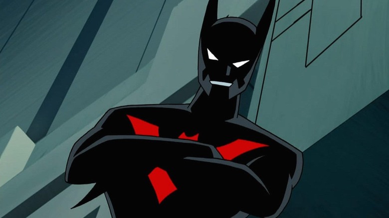 Batman Beyond folds his arms