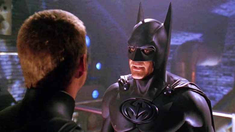 Batman talks with Robin in Batman & Robin