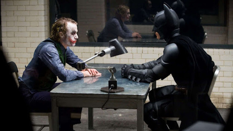 Heath Ledger and Christian Bale in The Dark Knight