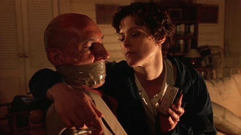 Ben Kingsley tied up with Sigourney Weaver