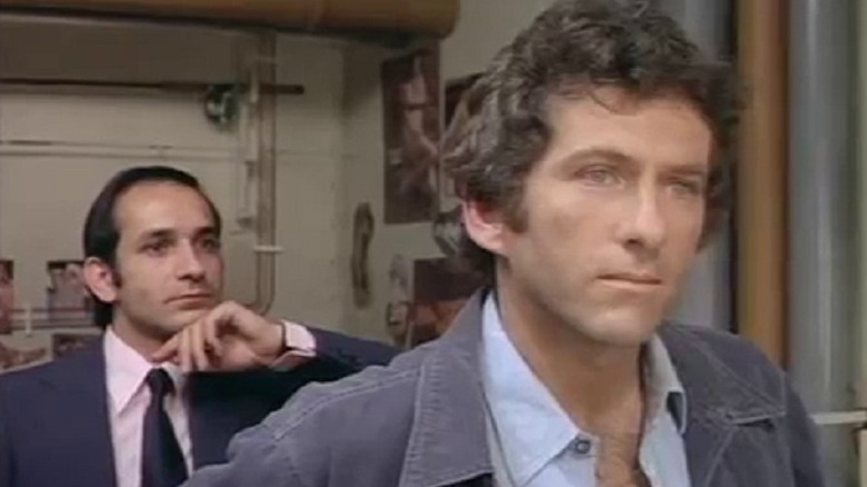 Barry Newman and Ben Kingsley standing and thinking