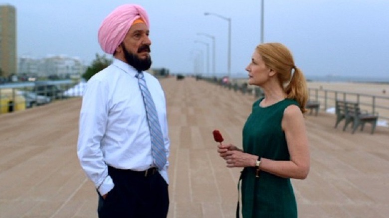 Ben Kingsley talking to Patricia Clarkson