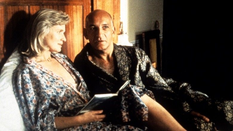 Marie-Christine Barrault and Ben Kingsley in bed