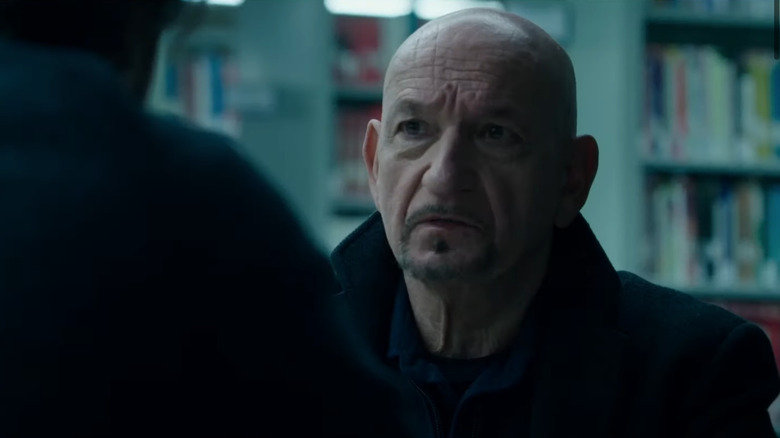 Ben Kingsley talking to someone