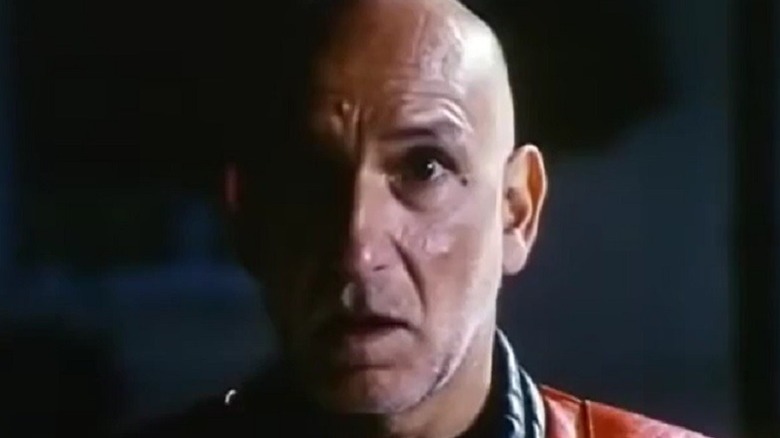 Ben Kingsley with mouth agape