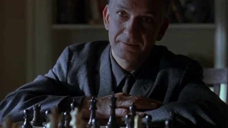 Ben Kingsley playing chess