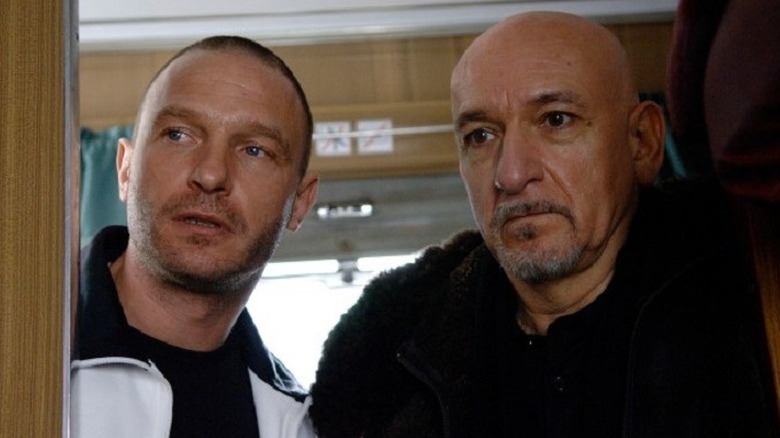 Thomas Kretschmann and Ben Kingsley on a train