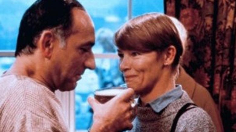 Ben Kingsley and Glenda Jackson drinking