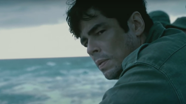 Benicio Del Toro on boat