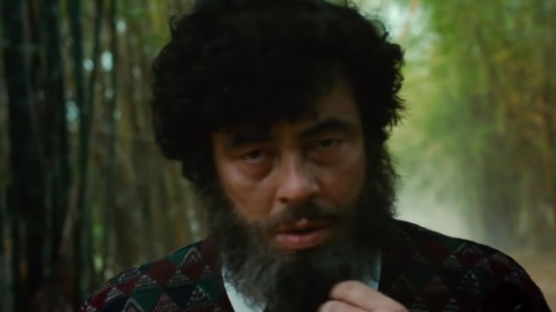 Benicio Del Toro with big beard