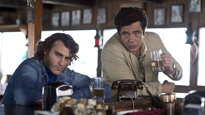 Benicio Del Toro and Joaquin Phoenix in "Inherent Vice."