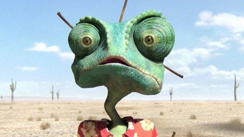 Rango stares at the desert