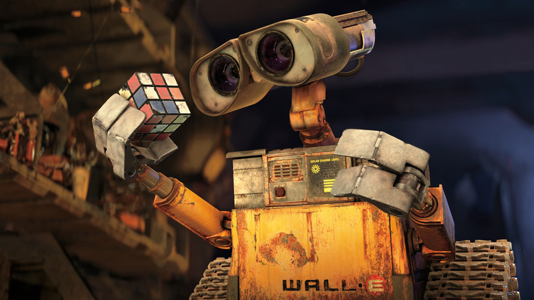 WALL-E with a Rubik's cube