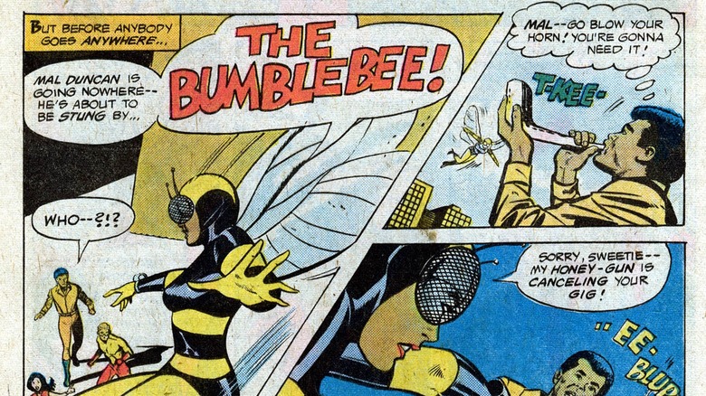 The Bumblebee's first appearance in Teen Titans #48