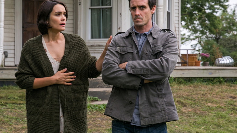 James Ransone and Shannyn Sossamon looking disturbed