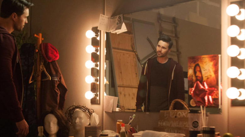 Brett Dalton preparing for a holy performance