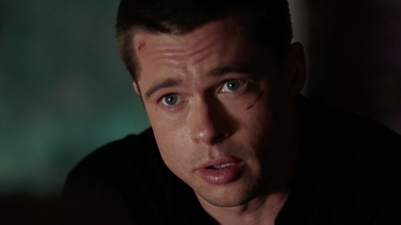 Brad Pitt as John Smith in Mr. & Mrs. Smith