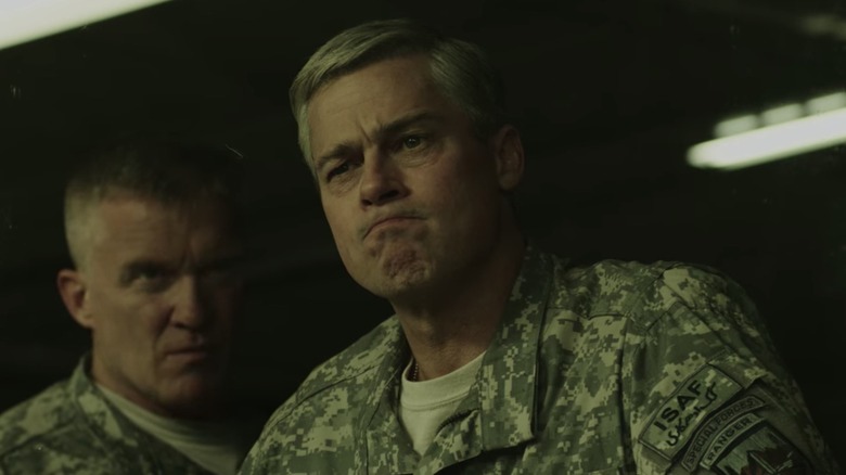 Brad Pitt as General Glenn McMahon in War Machine