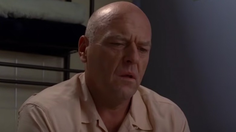 Hank Schrader looks crestfallen