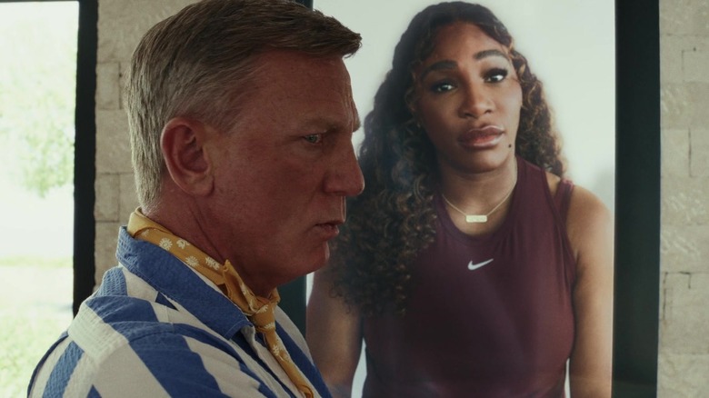 profile view of Daniel Craig next to Serena Williams