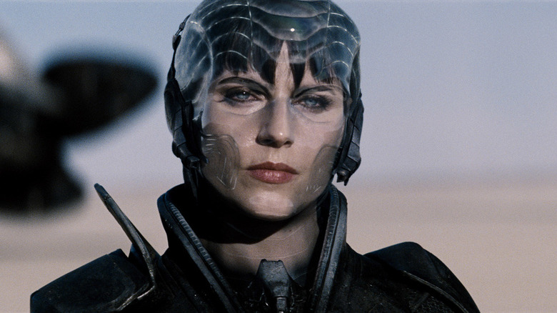 Faora-Ul staring intently