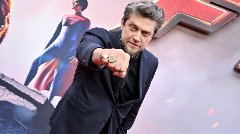 Andy Muschietti raising fist