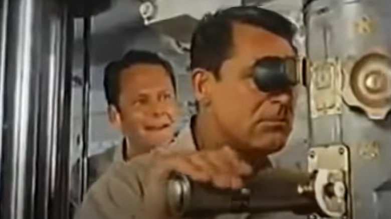 Cary Grant looks for ship