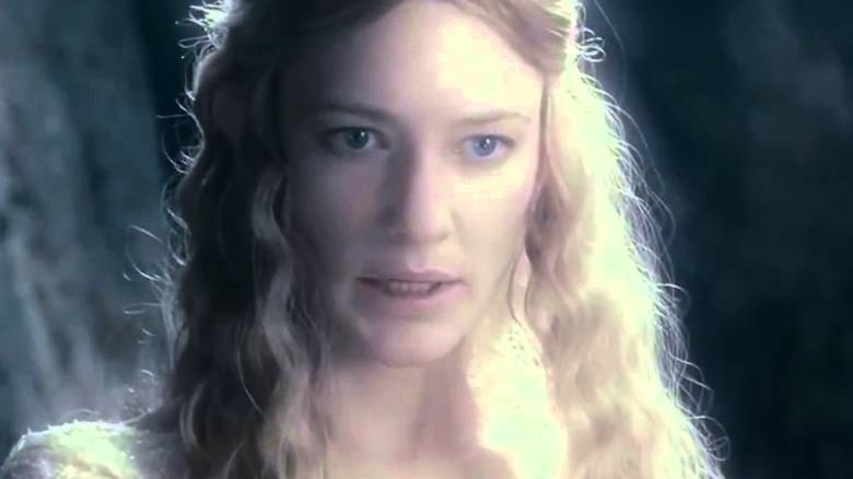 Galadriel reaching for the Ring