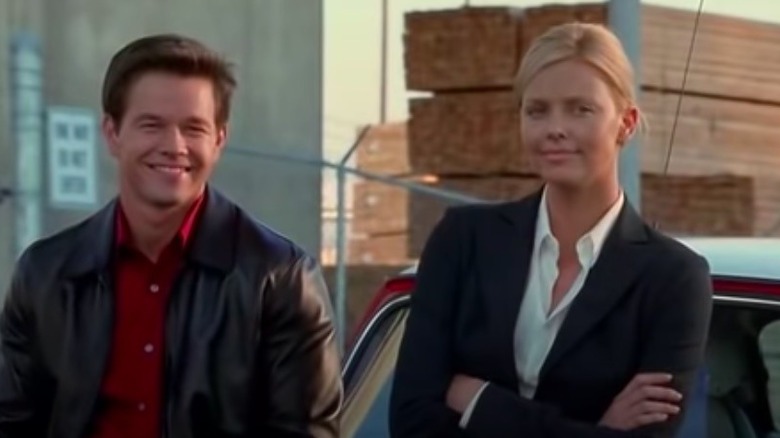 Wahlberg and Theron stand