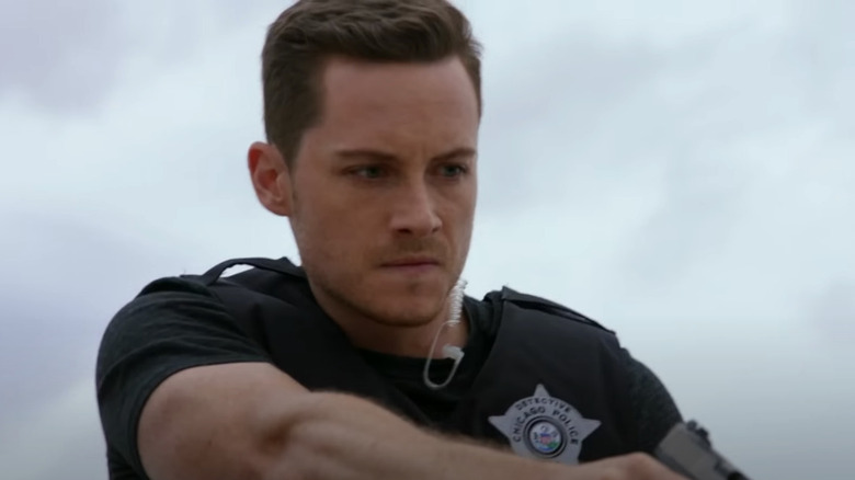 Jay Halstead pointing gun