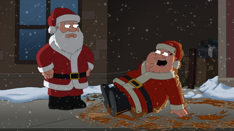 Peter and Santa in pasta