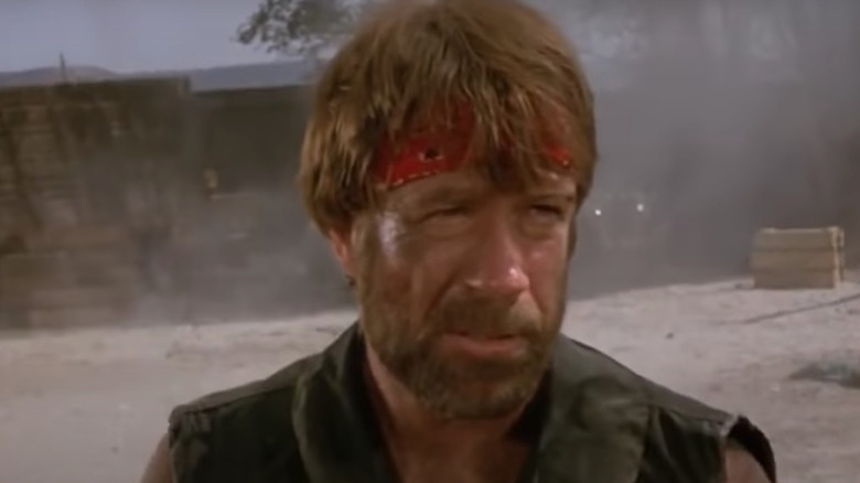 Chuck Norris in red bandana