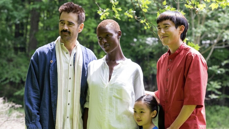 Colin Farrell's family poses in After Yang