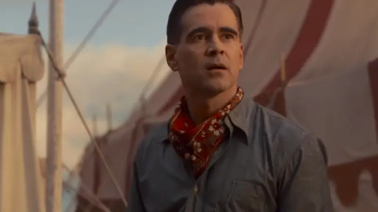 Colin Farrell works the circus in Dumbo