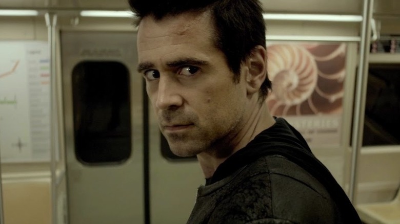 Colin Farrell sneers as a wanted man in Solace