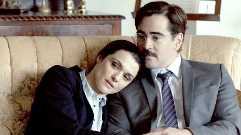 Rachel Weisz and Colin Farrell cuddle up in The Lobster