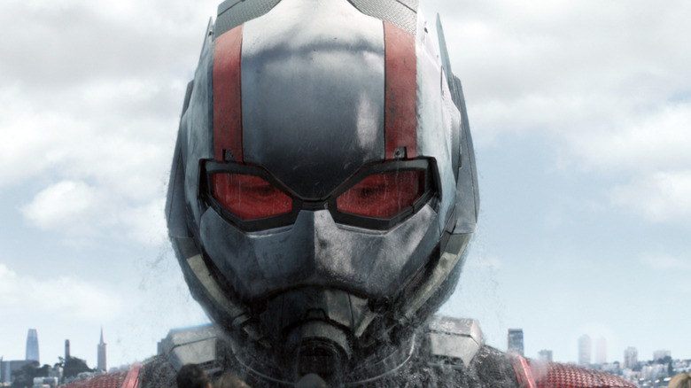 Ant-Man helmet with water on it