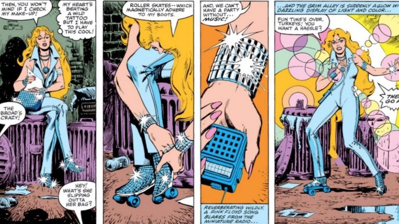 Dazzler comic panel