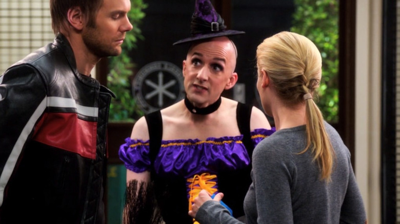 Dean Pelton wearing witch costume