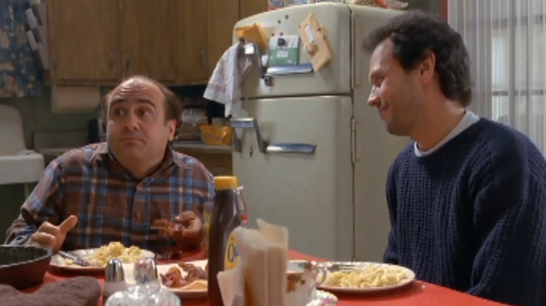 Danny DeVito and Billy Crystal eat breakfast