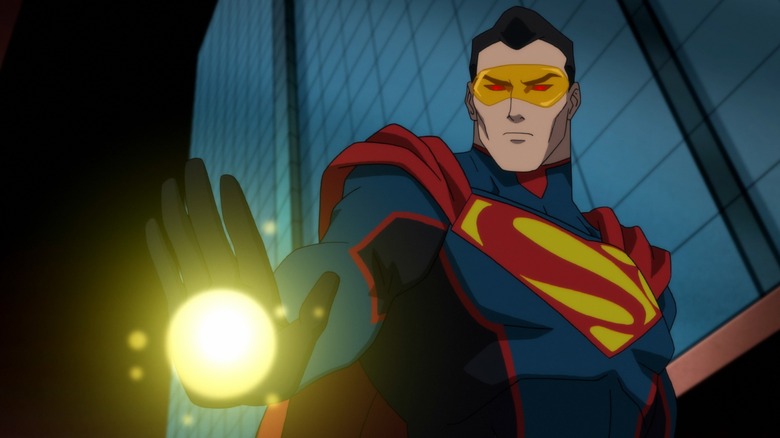 Eradicator Superman holds out palm