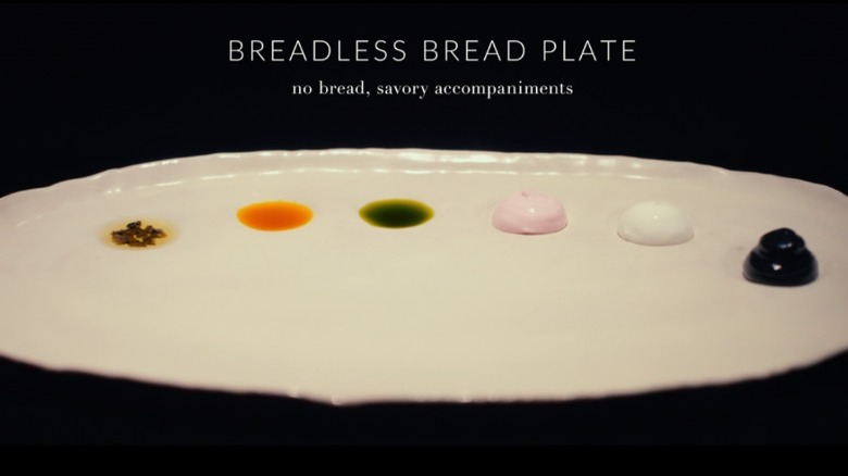 breadless bread plate is served