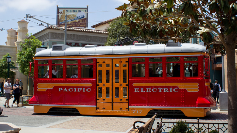 Red Car Trolley at DCA - Cropped