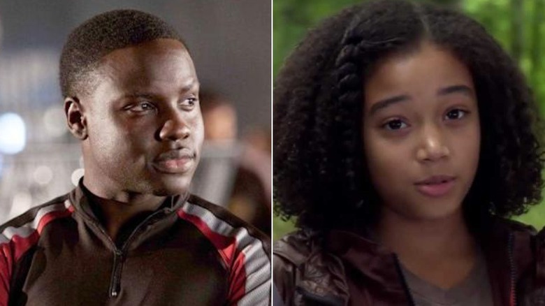 Dayo Okeniyi as Thresh and Amandla Stenberg as Rue